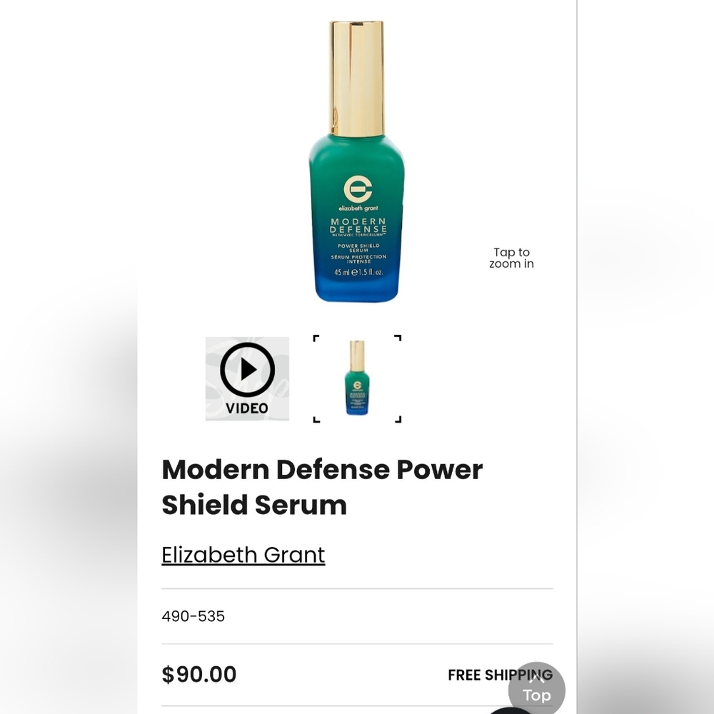 Elizabeth Grant SERUM Modern Defense Power Shield Intense Protection 3oz - Picture 3 of 5